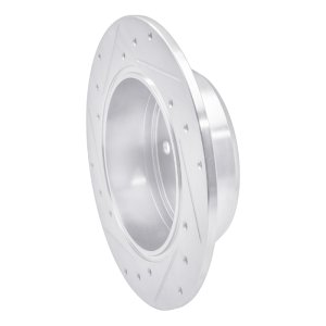 Lexus RX300 Brake Rotor (1) - Rear Right - R1 Concepts - Drilled & Slotted - Silver - `92-`03